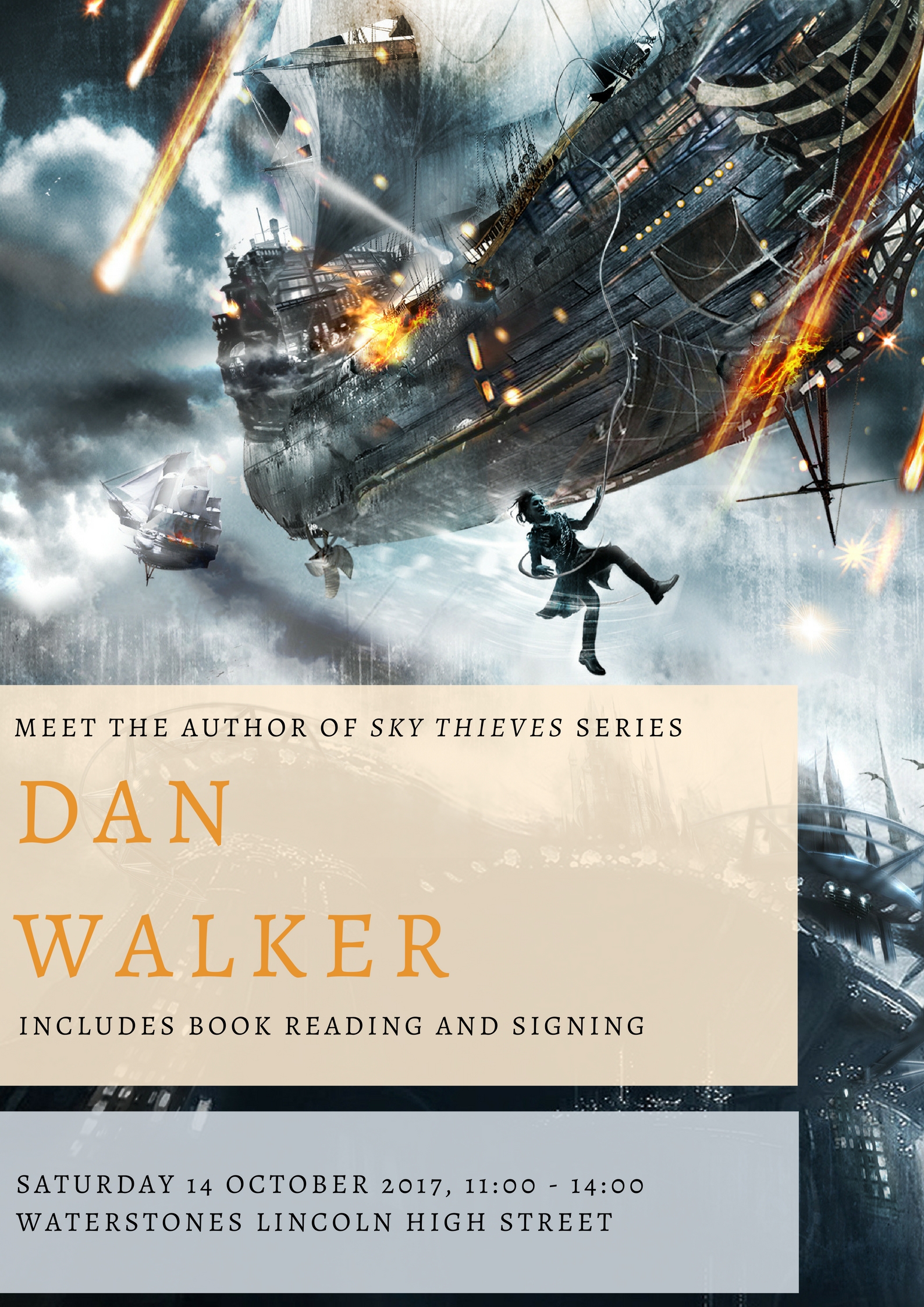 Dan Walker Book Signing Poster