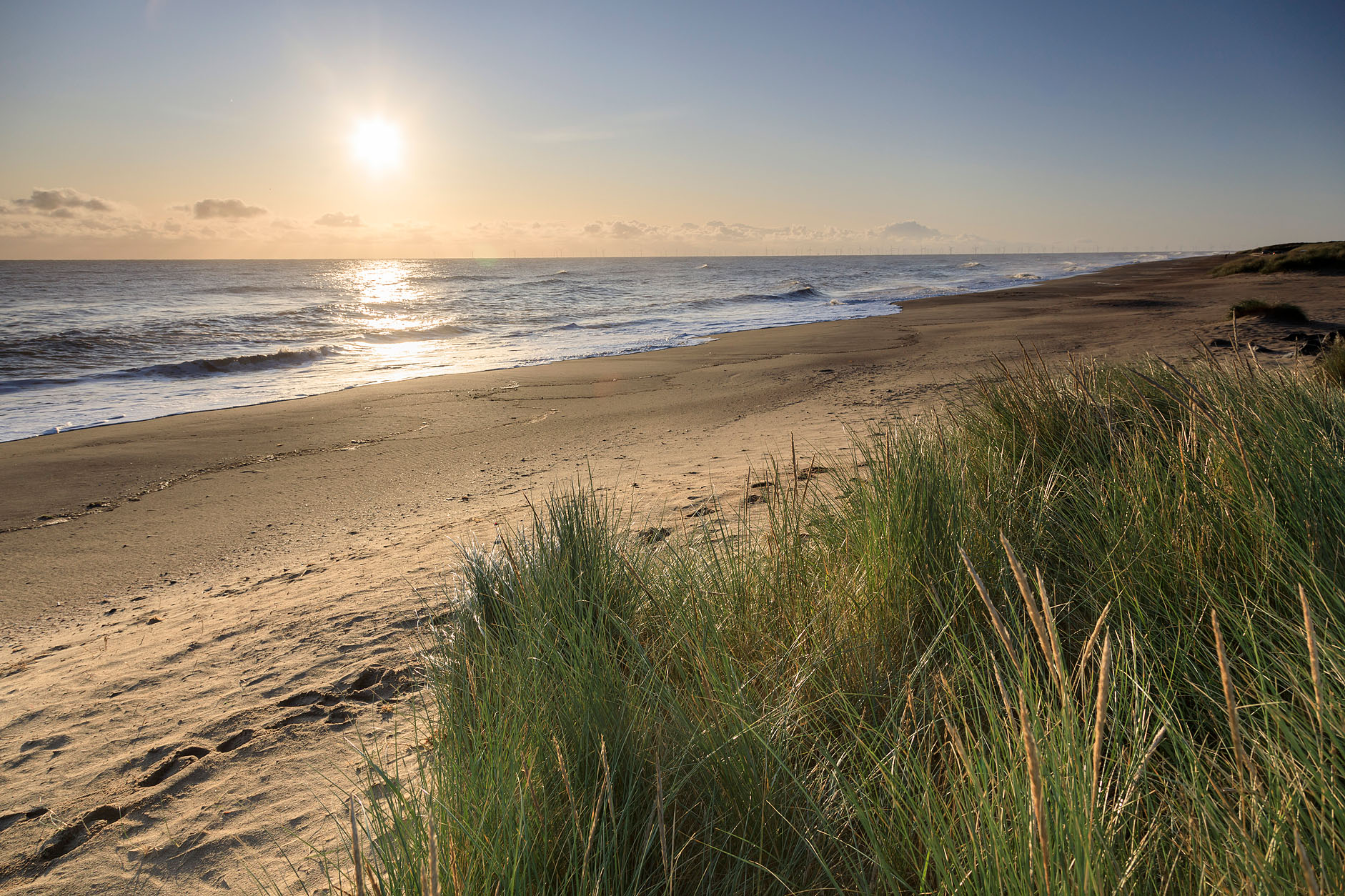 Sandilands beach which borders the former golf course, recently acquired by the National Trust Credit John Miller and National Trust Images